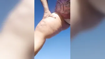 Pee into the desert wearing my soiled grandma underwear. Been