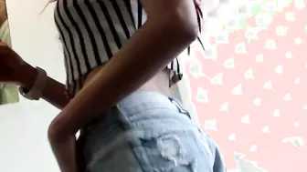 Small Venezuelan Teenagers Bends Over For A Deep Tight Anal