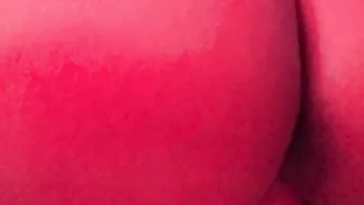 Pulsing and cum into the dark hair wifeys snatch