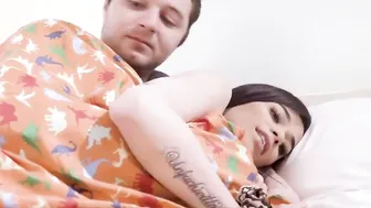 Stepbrother and sister nailed behind dads back