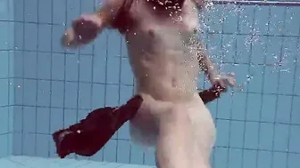 Liza Rachinska hottest mistress swimming