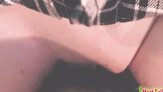I have a bald vagina under my skirt and I