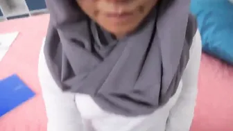Adorable muslim barely legal banged by her classmate