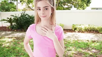 Shy eighteen getting paid to suck the hugest dick of her life - 19 year old porn