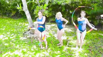 BFFS - Adorable Eighteen Friends have Foursome with Goddess Trainer