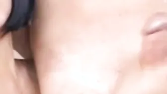 Street Ho Jerks Off White Penis With a Jizzed Session