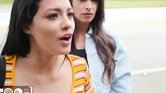 (Katana Kombat) Just Argued With Her Boyfriend At A Bus Stop (Serena Santos) Shows Up To Pick Up The Pieces