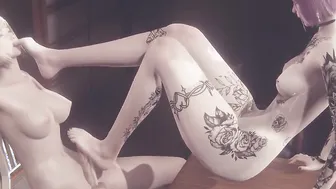 Animated Uncensored Futanari - Alice Hardsex with futanari
