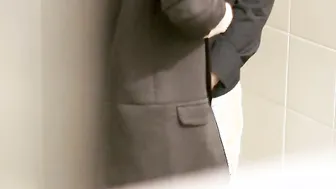 Fucking with a coworker into the company WC.