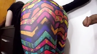 Fucking gigantic butt secretary with yoga leggings