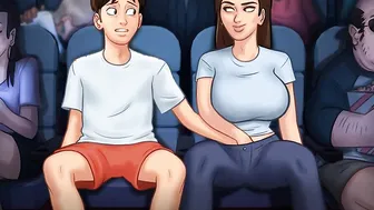 Summertime Saga: StepBrother Finger Bang His StepSister Inside The Cinema-Ep132