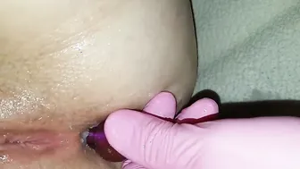 Very porn video – Hubby slides anal beads very deep into my booty