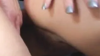 2 men with big rods plowed the asshole and vagina