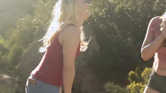 GIRLSWAY - beauty Blonde Campers Mia Malkova And AJ Applegate Have Passionate Sex Into The Mountains