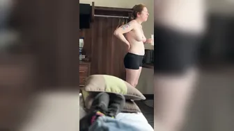 Cougar shares hotel room with step son after argument with
