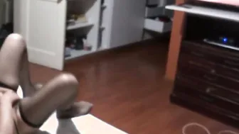 My ex-wife masturbates watching porn insane orgasm and needs to