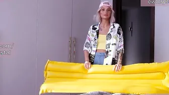 Goddess stepsister teases me and makes me cum on her