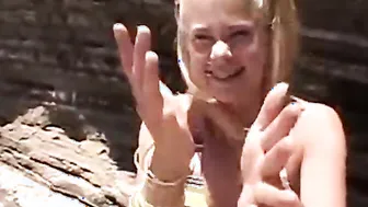 Teenagers lesbian finger fucked on the beach