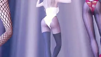 MMD T ara - Bunny Style Ahri Kaisa Seraphine Hottie