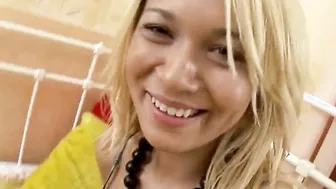 Goddess Blonde Lubricates Her Butt Before Gets A Strap-on