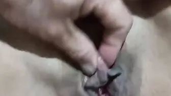 Clitoral orgasm into my bed
