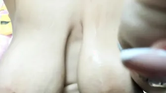 Breasts hanging bouncing dance inside your face. Butt close-up anal