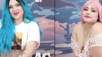 Oral sex competition lesbians got excited fucking together | Ary Abdul  Peachee Meow