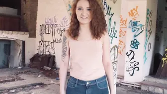 MAMACITAZ - (Shelley Bliss Juan Lucho) - Tiny Titted Curly Hair 18 Year Old Risky Sex Inside Abandoned Building