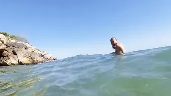 Perfect french older Tamara double dicked at the beach
