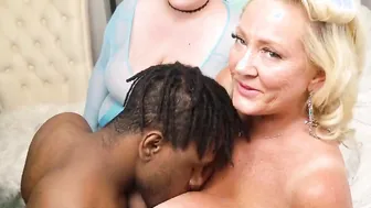 Fanning porn video – SSBBW Eliza Allure  gigantic false boobies Kayla Kleavage meet