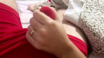 Bombshell make out and over the leggings hand job made me