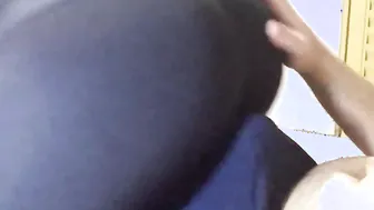 Booty rubbing inside pants till he cum into his lingerie