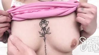 Very petite 18 yr old makes her debut POV porn video 2