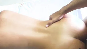 Amateur Blonde inside colored socks getting nailed into doggy style