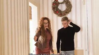TUTOR4K. Bro is so angry that slips collar on curly