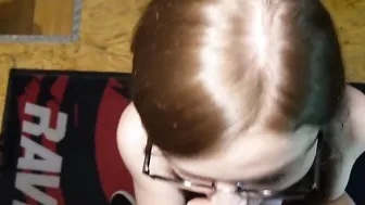 college girl's Glasses Creamped By Teacher In Classroom