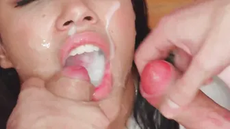 PremiumBukkake - Lia Ponce swallows 59 gigantic mouthful cumshots