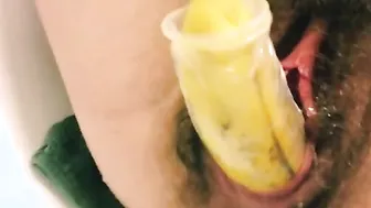 Messy Pissy Banana Cum