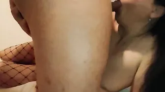 Facial Older mom after Bj