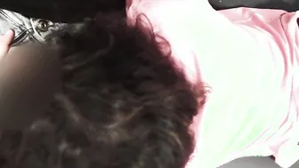 Sucking Off penis on the neighborss couch.
