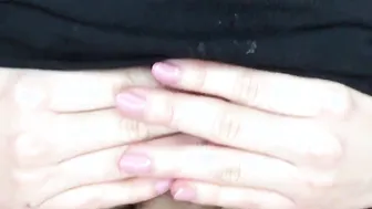 Amateur titfucks him with her tshirt on. Huge jizzed pov