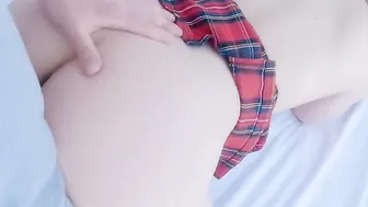 Awesome lusty stepsister fucks passionately after college