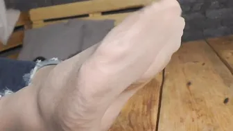 Sniff my sweaty nylon toes after I put my sneakers