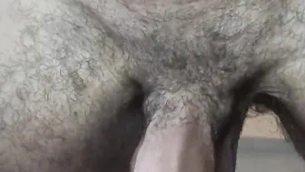 Gigantic white penis jerks a gigantic and thick load on