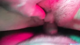 Plowed my friend my penis into her bald twat with