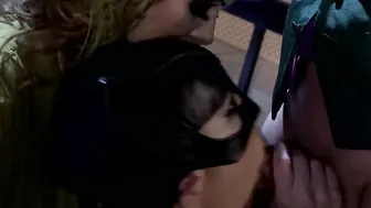 Dirty Parody Cosplay Nailed 2 Nasty Women Share a Cock