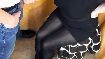 Secretary showing big jugs and milking boss - XsanyAny