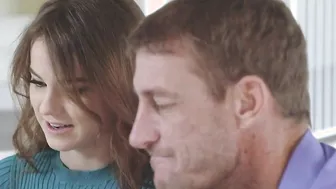 Small Teenie Gags on Long Dad Dick