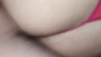 I find MILF into my room with her g-string and her huge booty makes me rough
