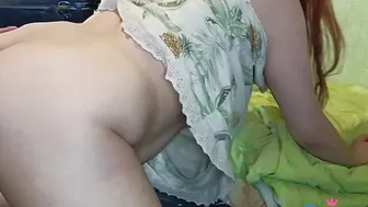 I love to nailed my GFs huge dick inside my hubbys bed
